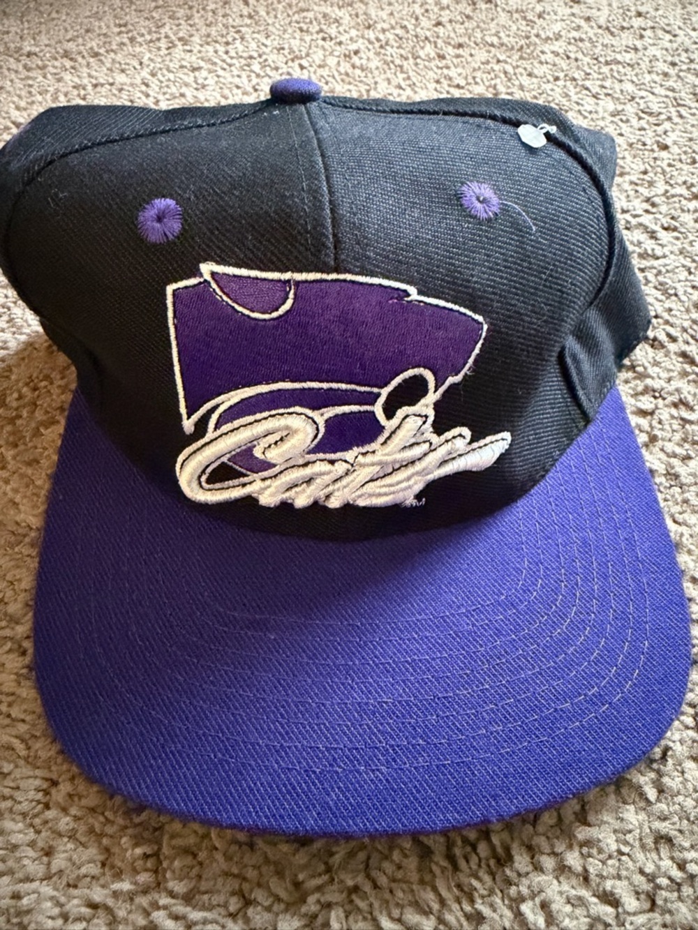 Vtg Rare NCAA Kansas State Wildcats  Fitted Hat Size 7 1/4